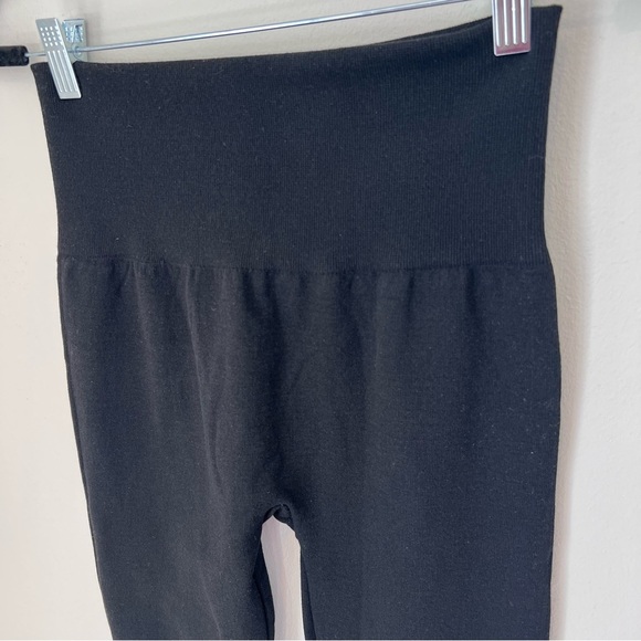 A‎ New Day Womens High Waist Ponte Leggings Knit Black Slimming Warm Large/XL - Picture 4 of 16